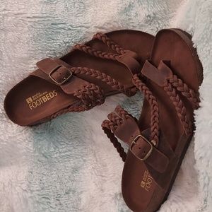 Leather White Cloud sandles